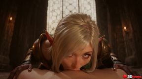 lost in an abandoned castle as a dark elf sorceress from elden ring and the tarnished bred me deep [ai]
