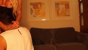 several jets of cum while riding the well hung naughty guy