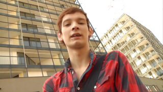 Kyle Wilkinson sucks huge cocks before getting his ass pounded