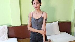 Asian hottie Far gets her unshaved beaver filled with semen