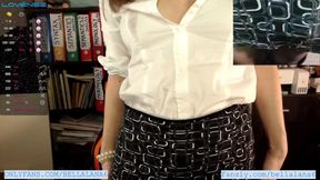 Teacher seduces with accidental water spill and exposed nipple