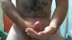 Hairy European Model Cam Plays with His Dick