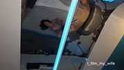 Cuckold husband films hotwife being fucked without a condom by a skinny guy.