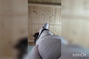 Sexy Giantess Sits in Your Face