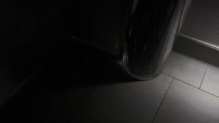 Cuckold listens to his wife at the door. Part1