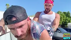 Hunks And Bareback - Jake Nicola, Vince Parker And Jake Parker