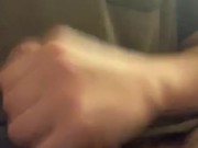 Quick jerk off with explosive cum