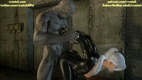Fucked By Regenerator Monster From Resident Evil