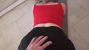 Slutty Step mom Gets Fucked Doing Yoga