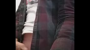 The solo mile high club wanking on the plane