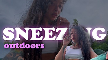 My first video sneezing outdoors