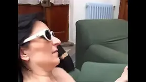OLDER WOMAN gives hot blowjobs to two studs