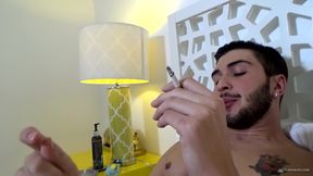 Chilling with Smoking Jock Justin
