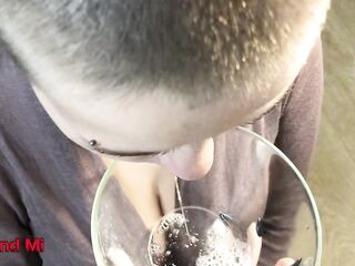 MOUTH SALIVA AND GOO IN THE BOWL