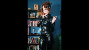 ASMR: SMOKING IN MY PVC CATSUIT