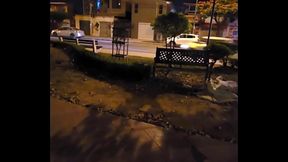 A couple has sex in public. Stepdaughter sucks her stepfather'_s dick on the street. Anal sex on the terrace of the building. Part 1-2. Full Video.