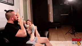 Licking Scarlett Storm's Feet While She Plays with my Cock! ( MP4 1080p HD )