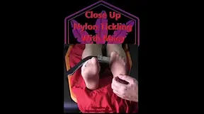 Close Up Nylon Tickling with Macy