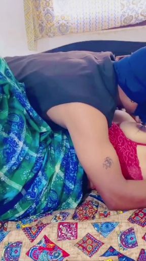 Powerful moment from &quot;Stepson fucked by stepmom Hindi clear voice and dirty talk pussy to mouth&quot;