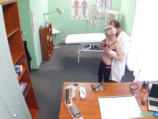 This babe's trying to explain to her Doctor that that babe LIKES COARSE SEX - Fake Hospital