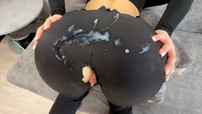 This Huge Ass Doesn't Fit in These Sexy Pants, I Had to Cut Her Hole to Fuck Her Big Ass