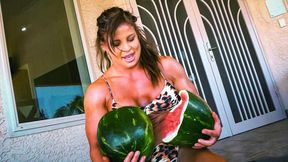 Sheena Melon Squeezed and Crushed!