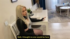 Stepmom's bubble butt takes my cock in missionary