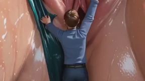 Giantess Teases and Humiliates Man While Showing Off Her Pussy - Squirting in His Face - Hot Femdom Fantasy - AI Anime