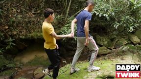 Daddyontwink Teen Gay Andy Reyes Having Wild Breeding Outdoor with Roman Capellini