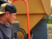 Risky public masturbation at work