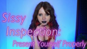 Sissy Inspection: Present Yourself Properly - Sissy Training, Feminization, Femdom 720p mp4