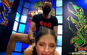 Rebecca volpetti, huge tits in the sperm rush