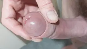 Naked Hard Cock Masturbating, Close up Messy Cum - Rockard Daddy