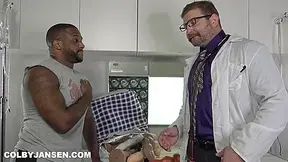 Hunky Doctor Barebacks His Hot Black Patient With Colby Jansen