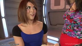 Babe suck and fuck big cock shemale