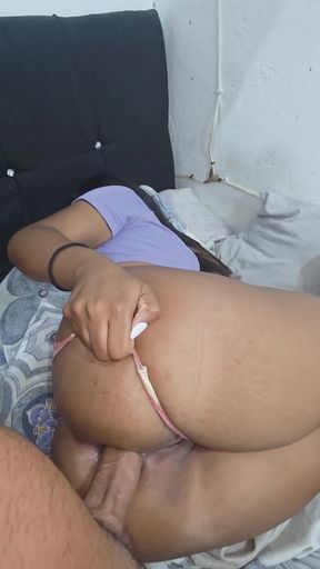 Que Deleite Meter La Verga Dentro De Ese Enorme Culo, Su Ano Se Siente Tan Delicioso