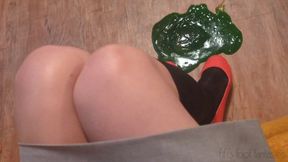 Fifi plays in a puddle of sticky green gummies mixed with slippery monster slime wearing red ballet flats and knee high black stockings *NEW midweek replay in case you missed it*