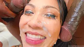 Gets Swarmed In A Six Man Blow Bang - Exclusive - Yumi Sin