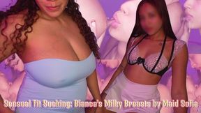 Sensual tit sucking biancas milky breasts by maid - Bianca - Sofia