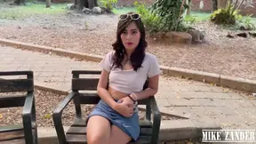 Skinny Colombian teen gets fucked in public restroom