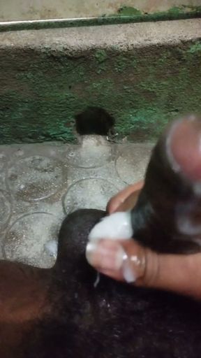Masterbetion on bathroom of washing time after watching a sexy video   Clip 2