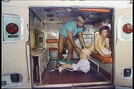 Ambulance ride turns into asian tranny cum delivery