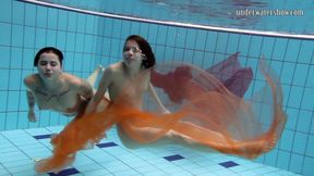 Sara Bombina and Gazel Podvodkova underwatershow beauties