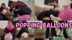 Popping balloons with Tamara Smith