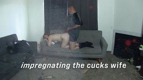 Impregnating the cucks wife