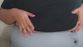 SSBBW in black lingerie