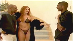 Horny MILF mind-blowing interracial gangbang video