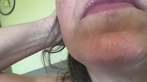 My mouth whispers and kisses you into a walk in the woods story with giggling, sparkling and sucking