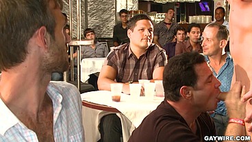 GAYWIRE - What's On The Menu At Our Party Today? Fatherfuckin' Susage, That's What. Open Wide, Fellas!