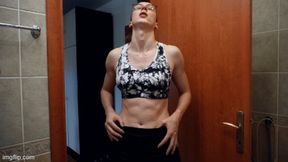 Muscular Goddess Flexing